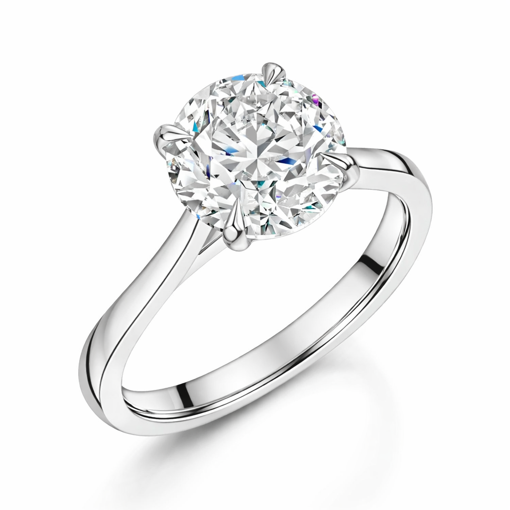 1.80ct Round Brilliant Cut Lab Grown Diamond Ring in Platinum