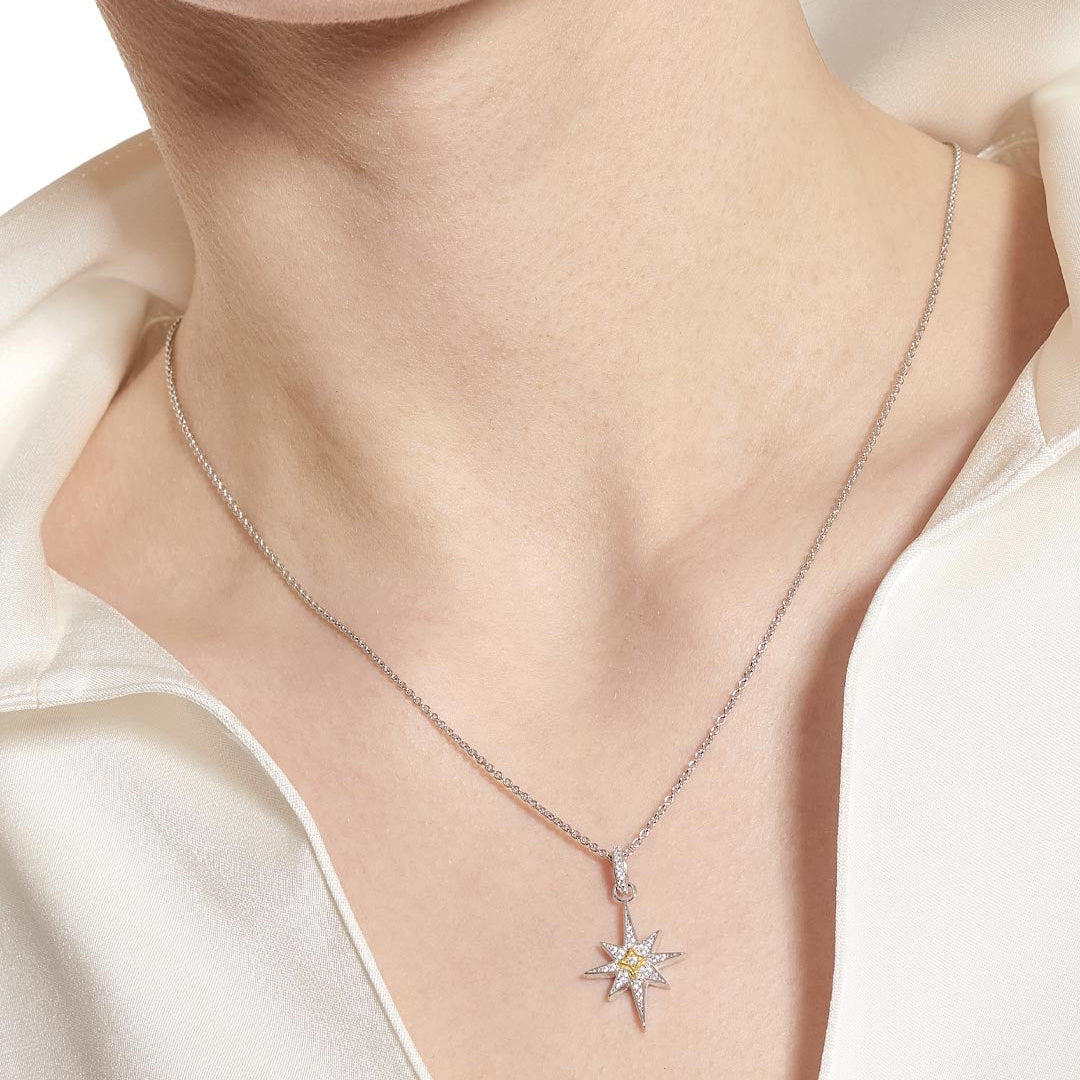 Kit Heath Céleste North Star Golden Two-Tone Midi Necklace