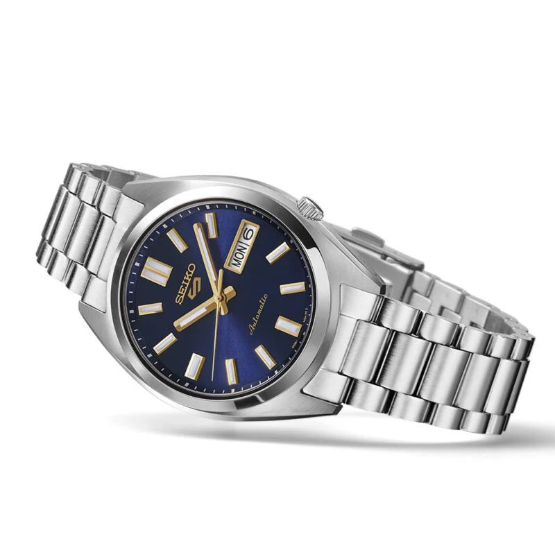 Seiko 5 Sports SNXS Vintage Gold Collection - in Blazer Blue Men's Watch SRPL55K1