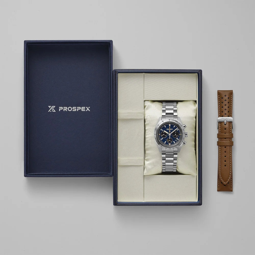 Seiko Prospex Speedtimer European Exclusive Limited Edition in Midnight Riviera Blue HBJ008P1