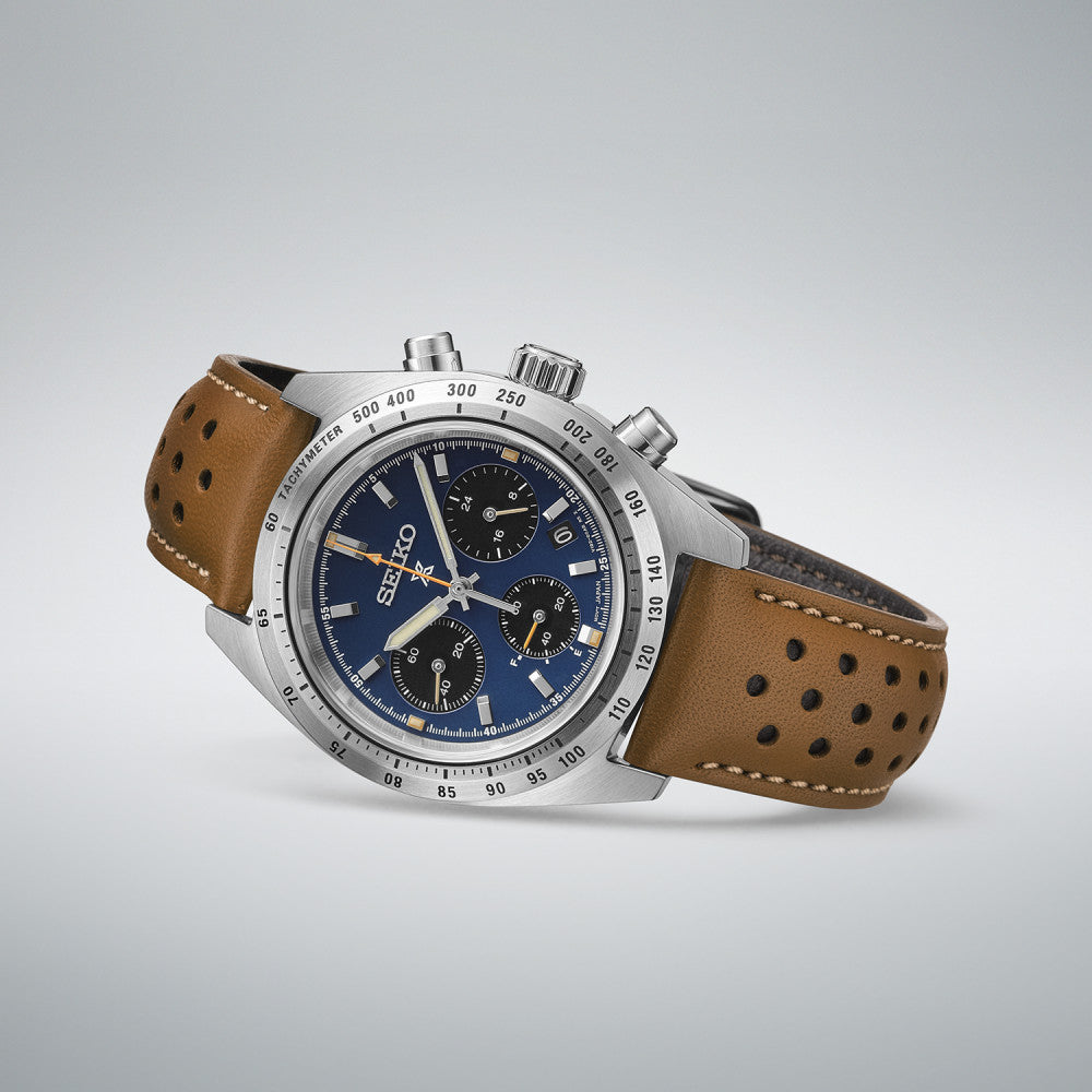 Seiko Prospex Speedtimer European Exclusive Limited Edition in Midnight Riviera Blue HBJ008P1