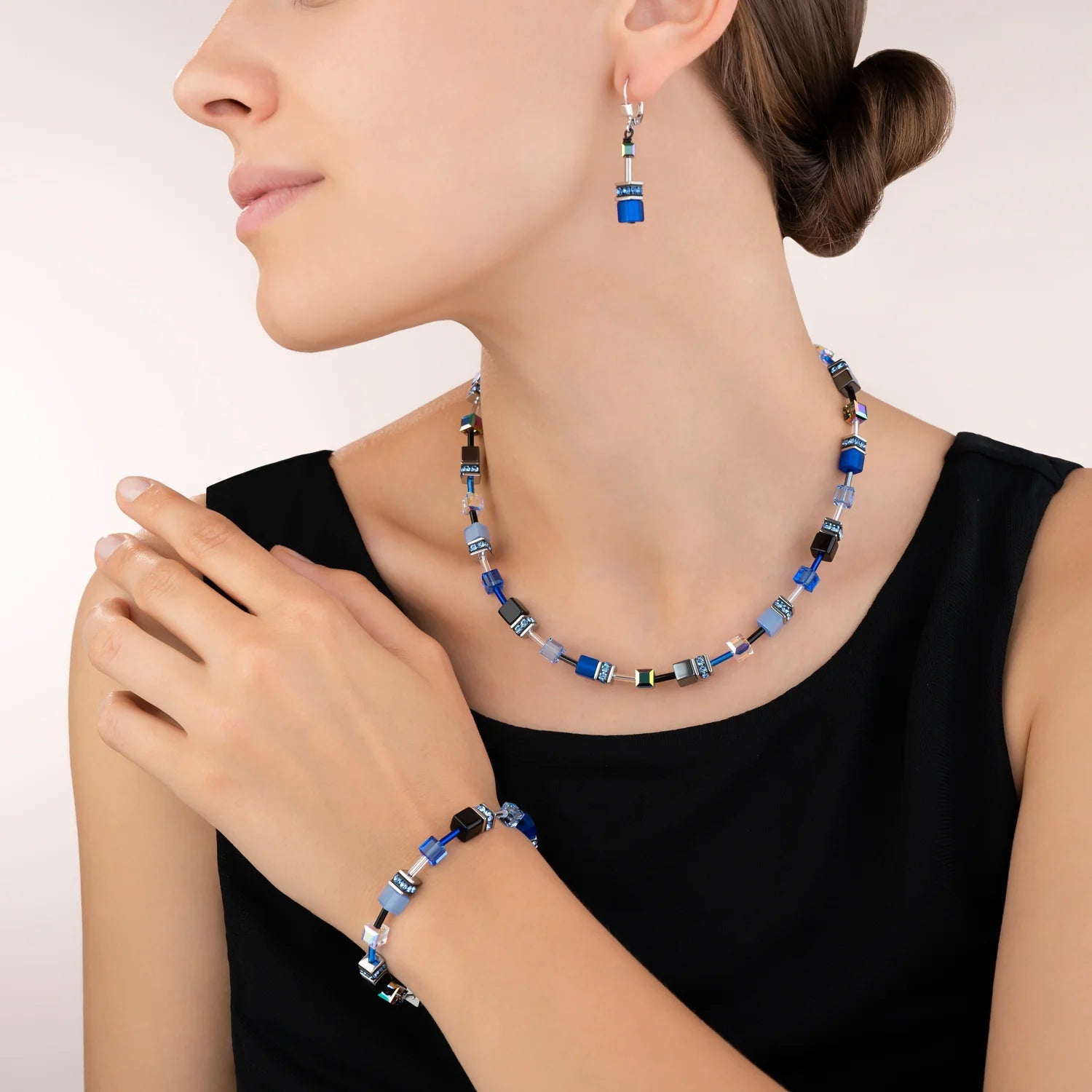 Coeur De Lion GeoCUBE® Cobalt Blue Necklace