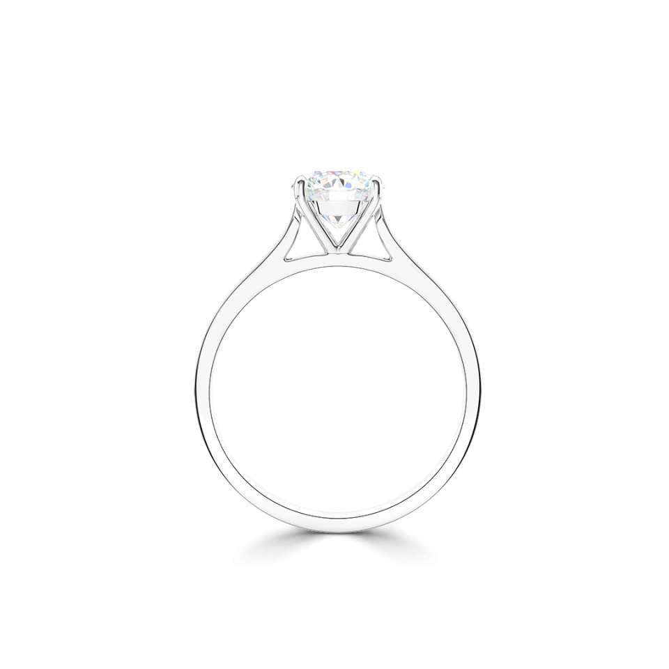 0.50ct Round Brilliant Diamond Solitaire Ring in Platinum