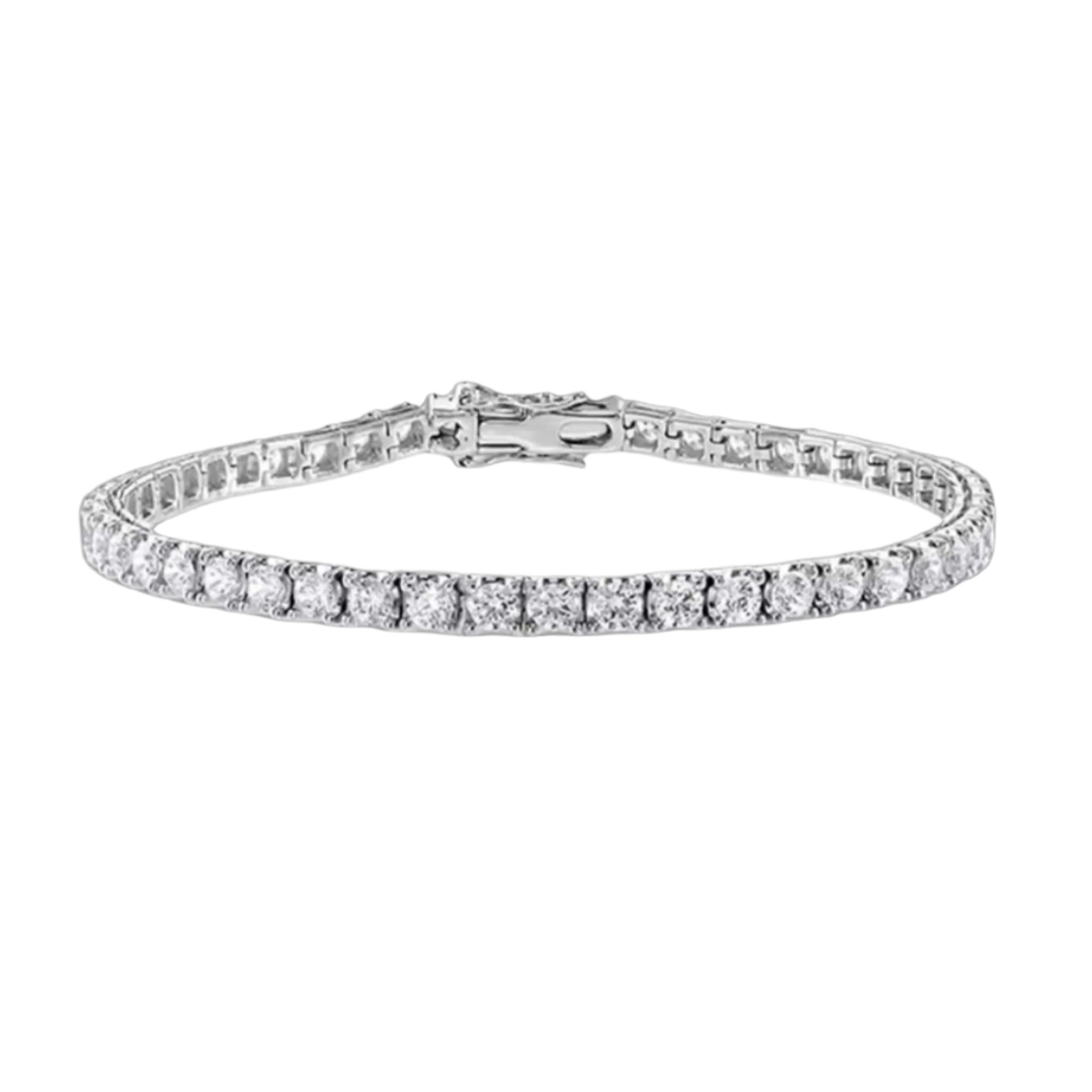 18ct White Gold 5.00ct Lab Grown Diamond Bracelet