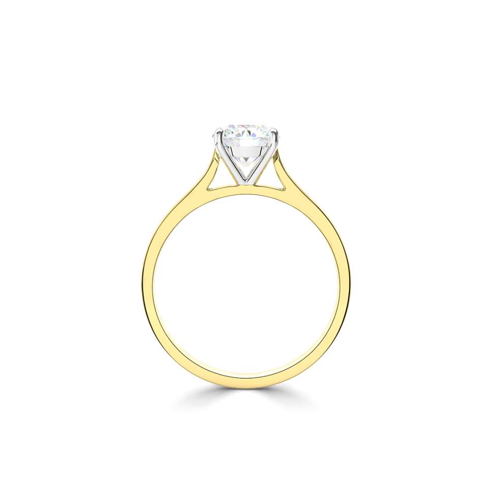 18ct Yellow Gold 0.40ct Round Brilliant Diamond Solitaire Ring