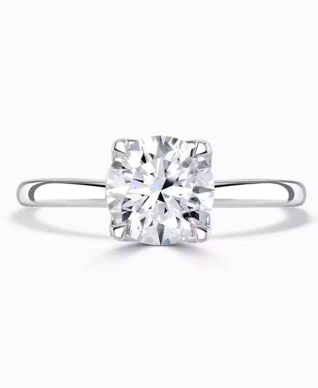 1.70ct Lab Grown Round Brilliant Cut Diamond Solitaire Ring