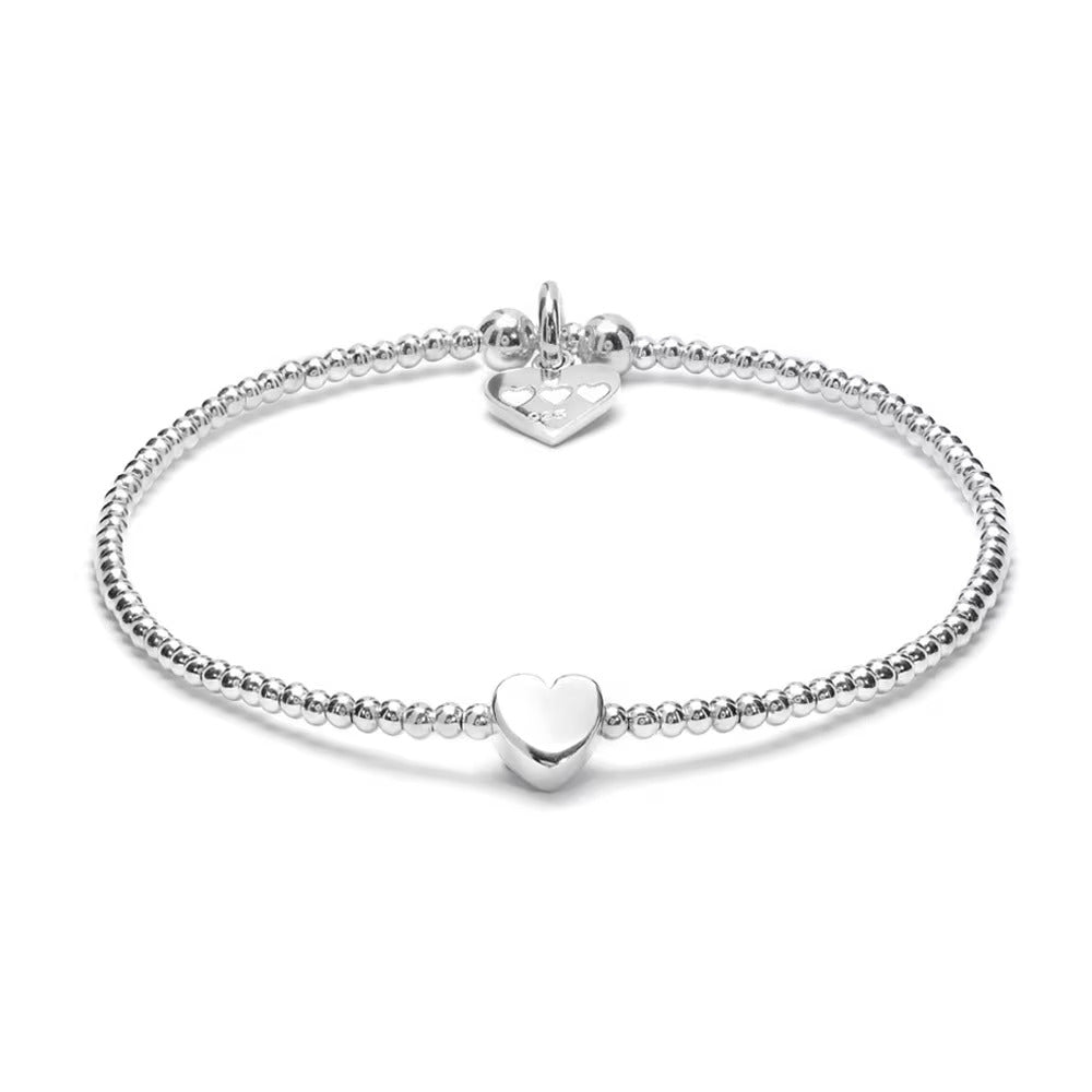 Annie Haak Dainty Boxed Heart Silver Bracelet B2060