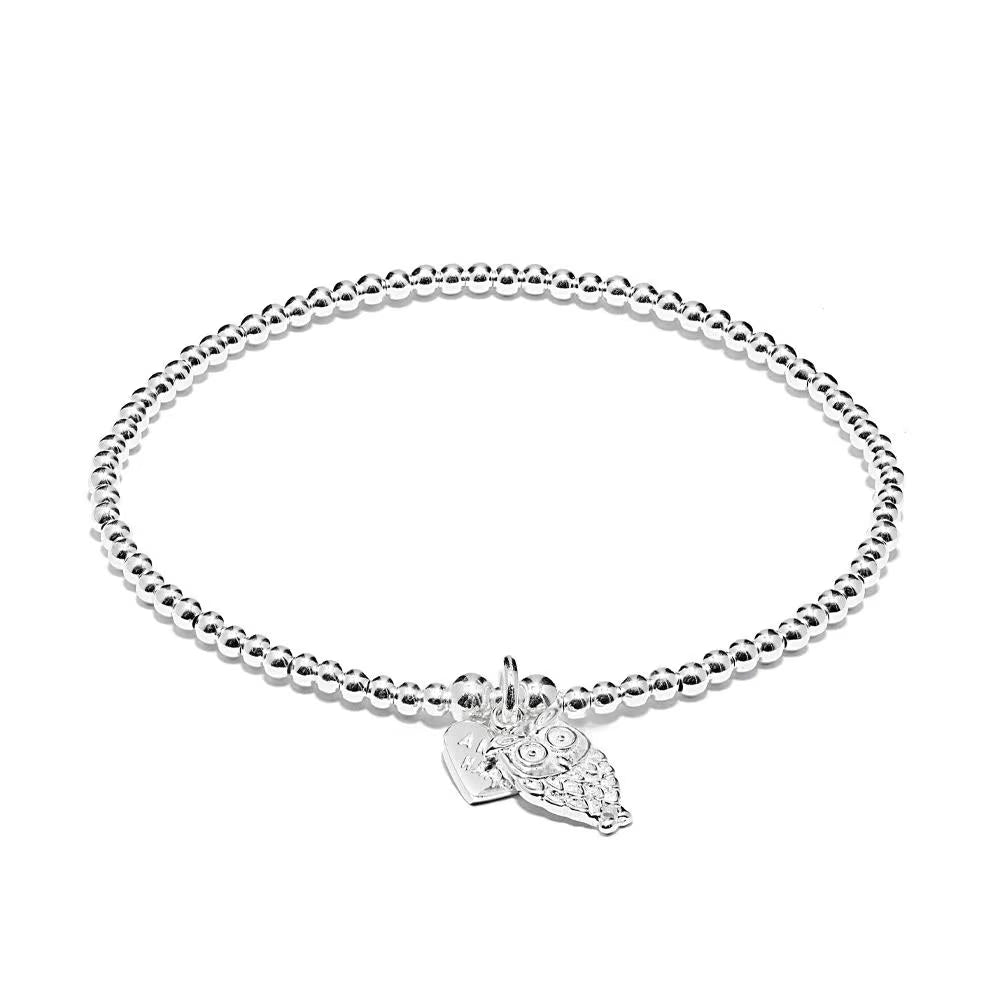 Annie Haak Santeenie Silver Charm Bracelet - Owl