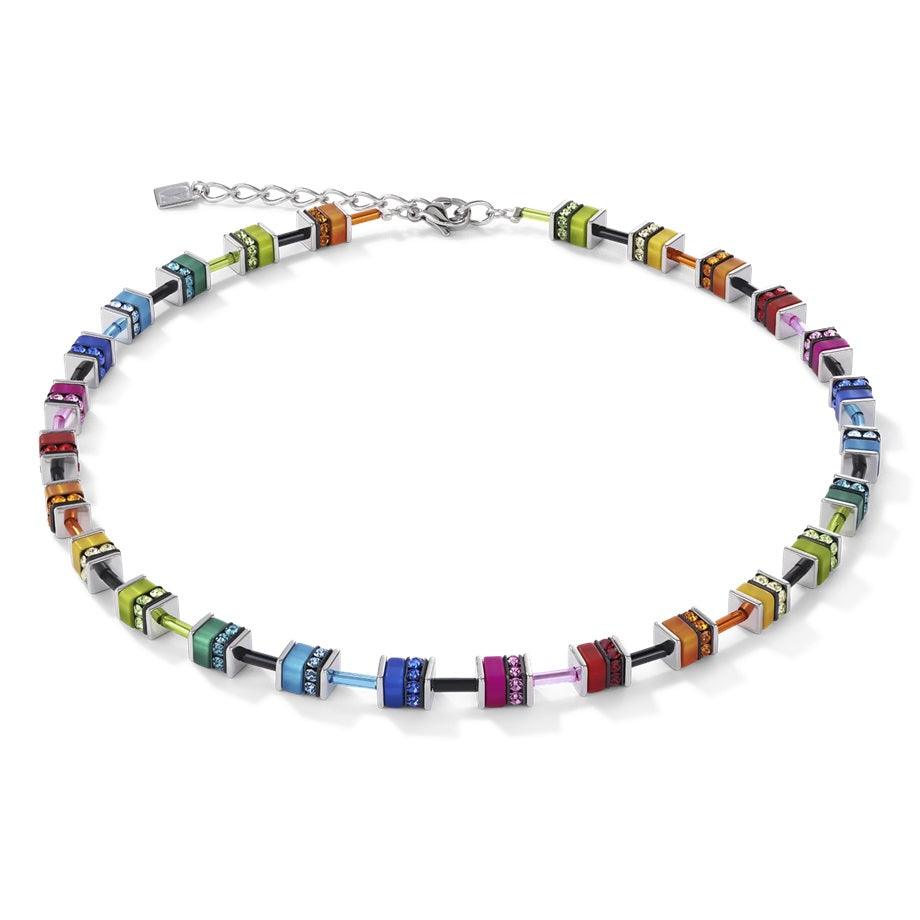 Coeur De Lion GeoCUBE® Classic Multicolour Necklace 4409/10-1500