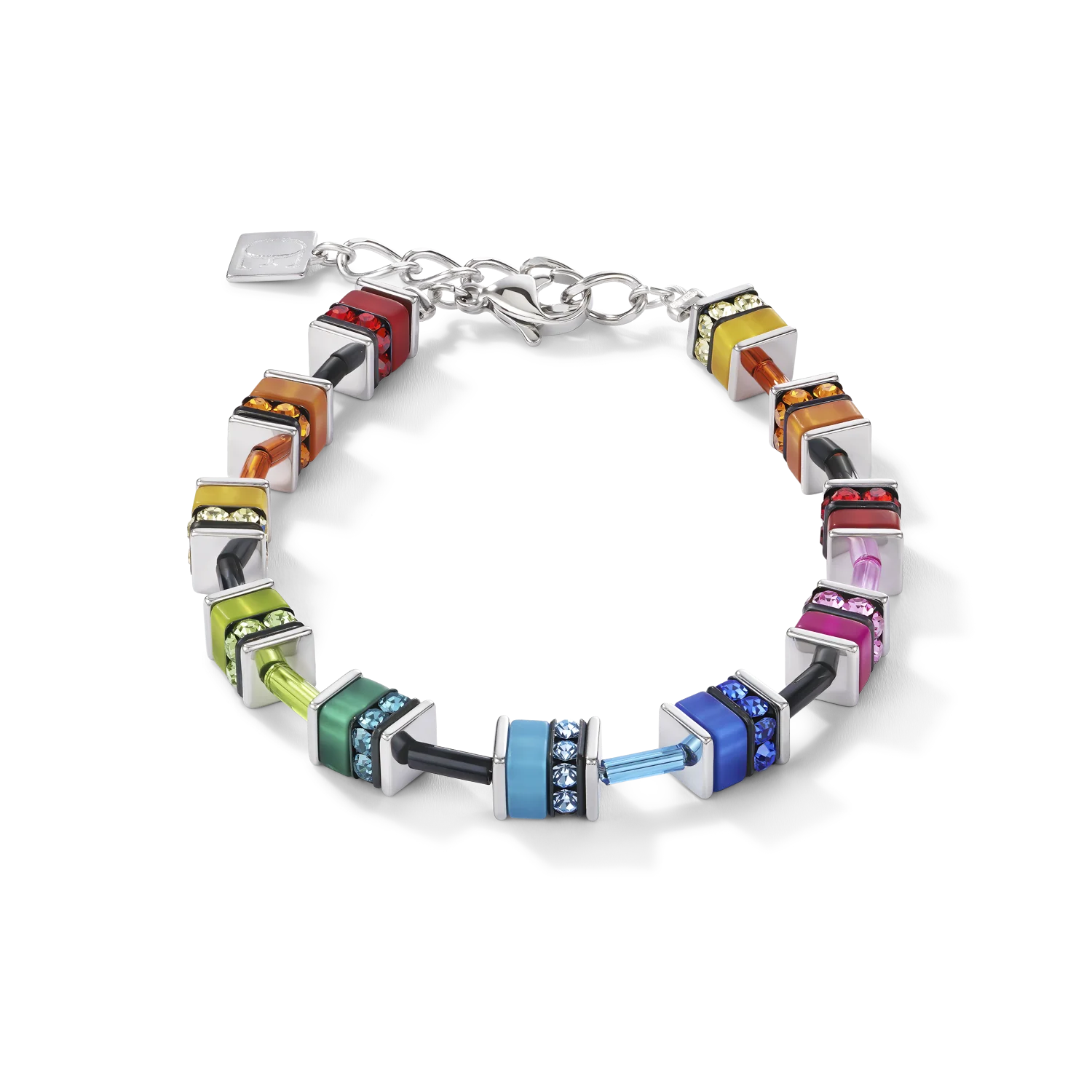 Coeur De Lion GeoCUBE® Bracelet Classic Polaris & Rhinestone Multicolour