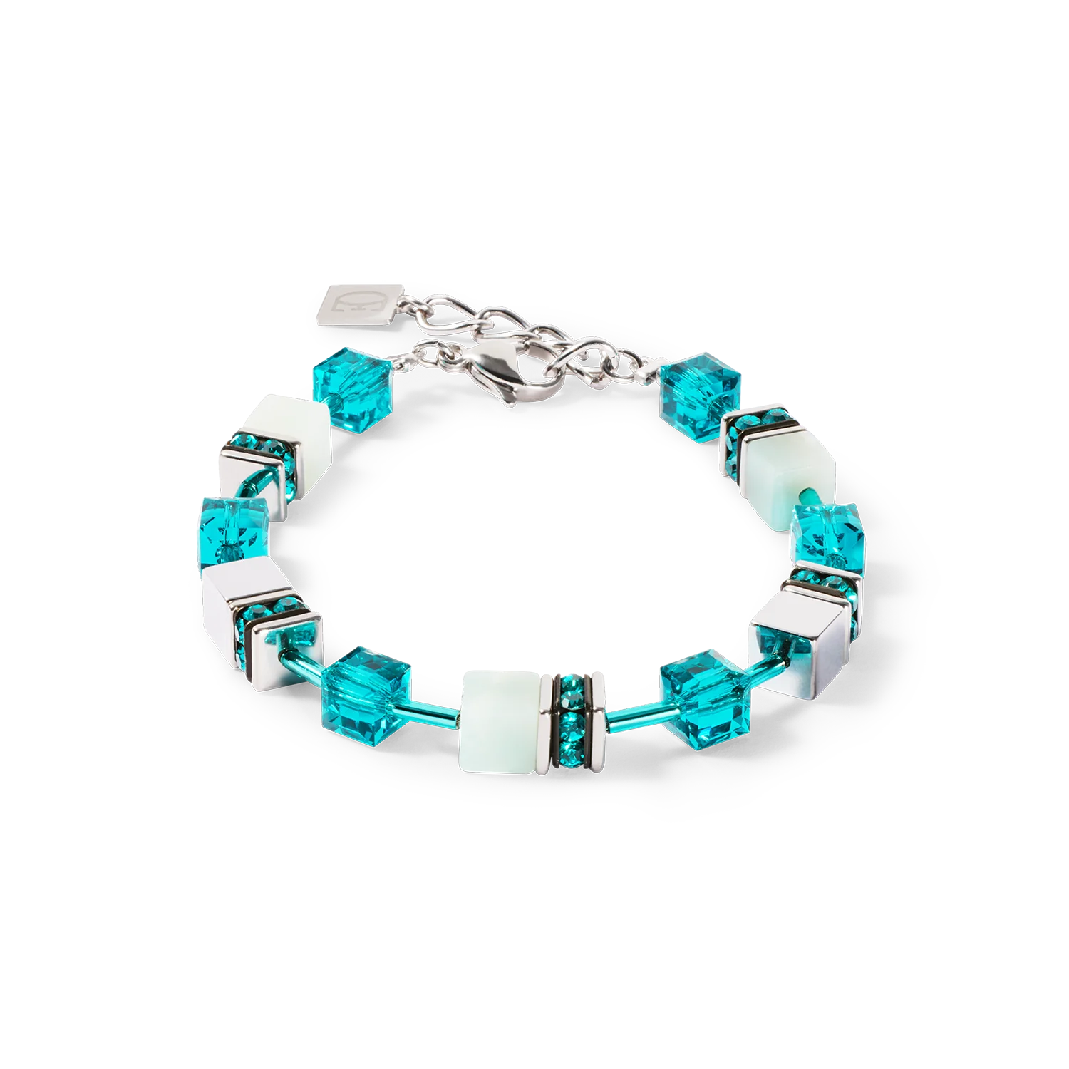 Coeur De Lion GeoCUBE® Iconic Precious Bracelet Silver-Green