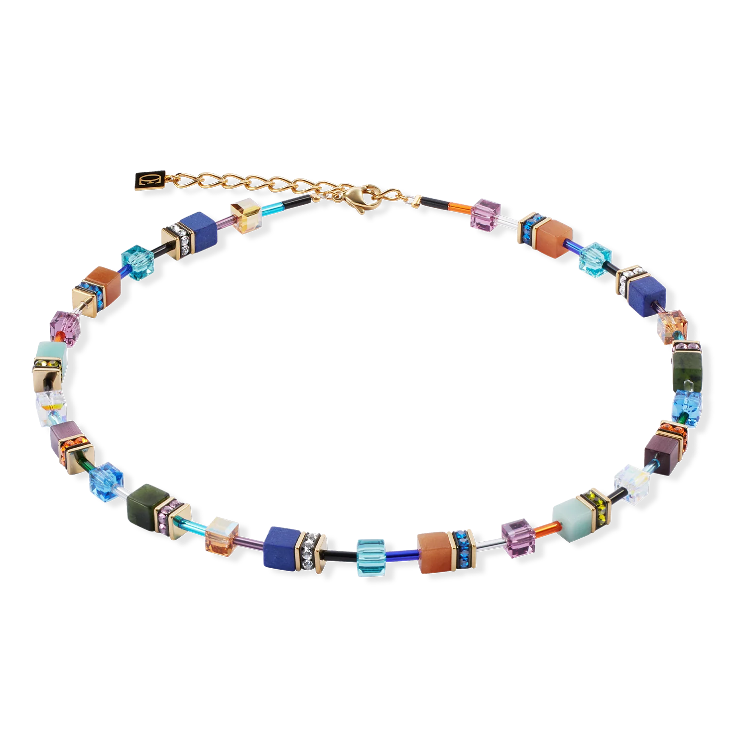 Coeur De Lion GeoCUBE® Iconic Precious Necklace Multicolour Motion