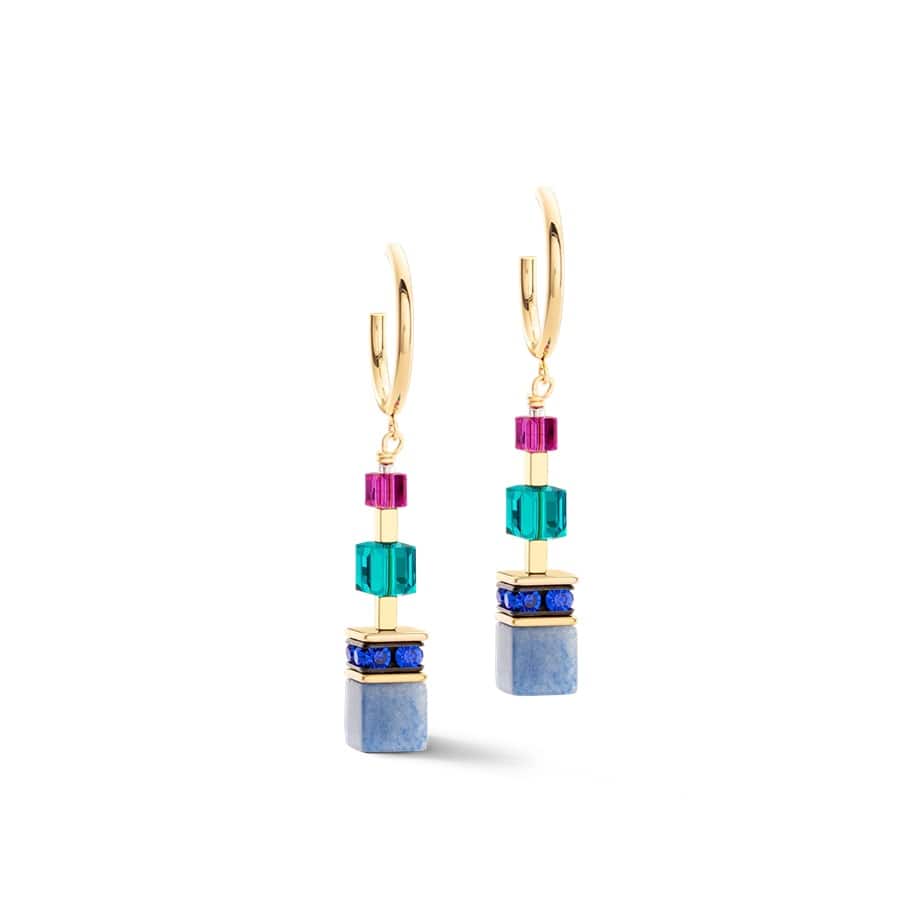 Coeur De Lion GeoCUBE® Precious Statement earrings multicolour