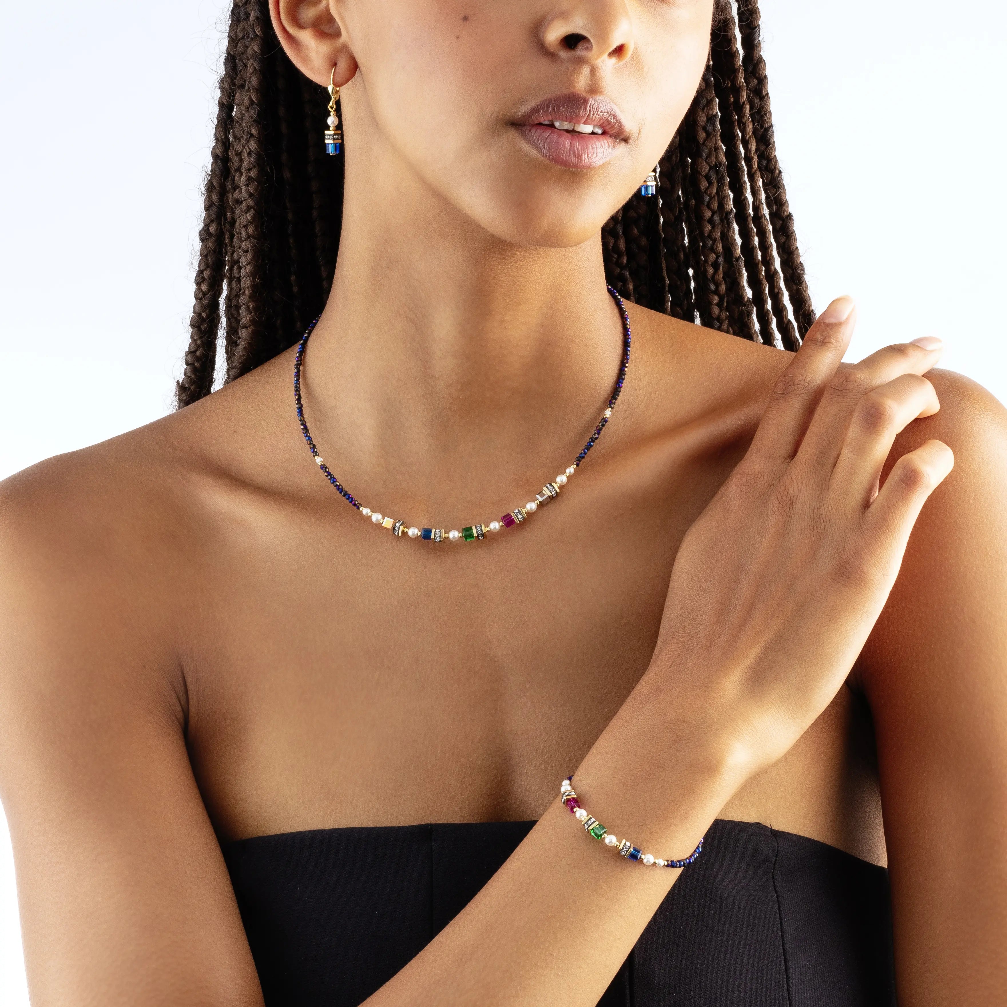 Coeur De Lion Sparkling Princess Couture Necklace