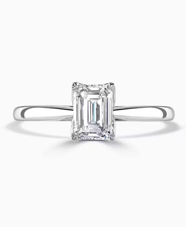 Lab Grown Emerald Cut Diamond Ring R1-2208