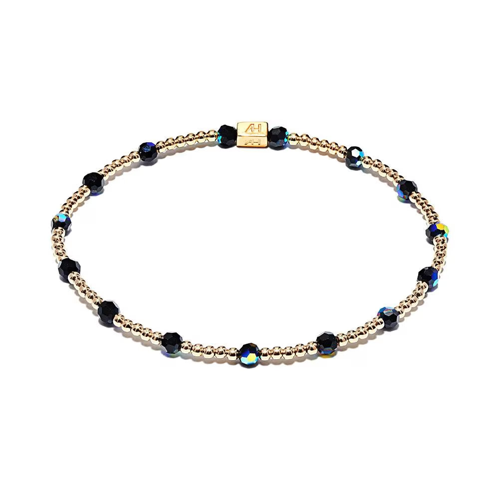 Annie Haak Mirage Black Crystal Gold Plated Bracelet