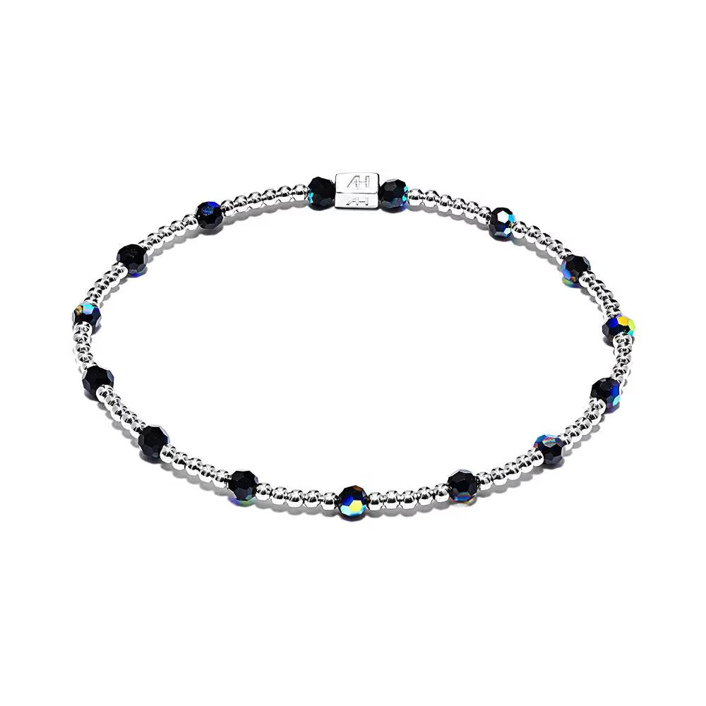 Annie Haak Mirage Black Crystal Silver Bracelet