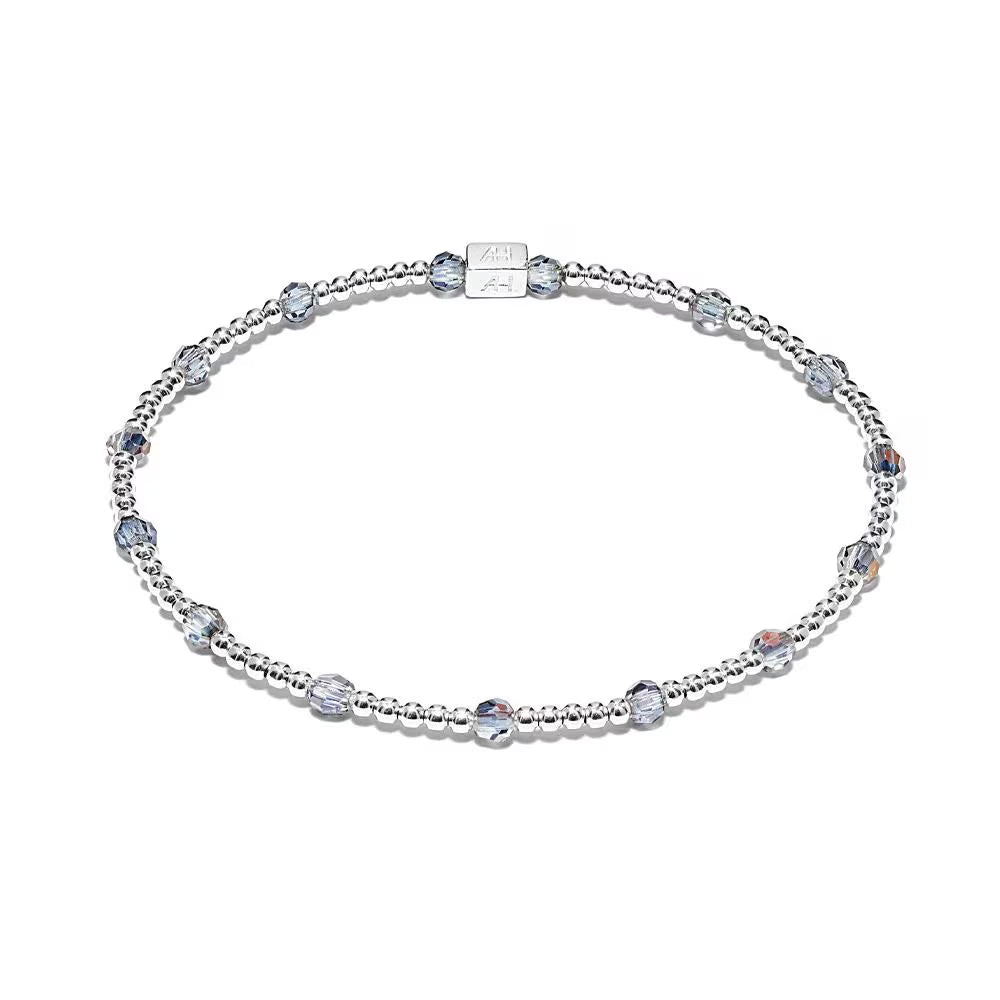 Mirage Storm Crystal Silver Bracelet