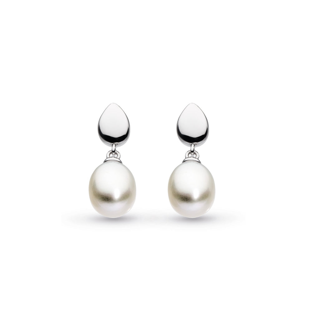 Pebble Pearl Droplet Earrings