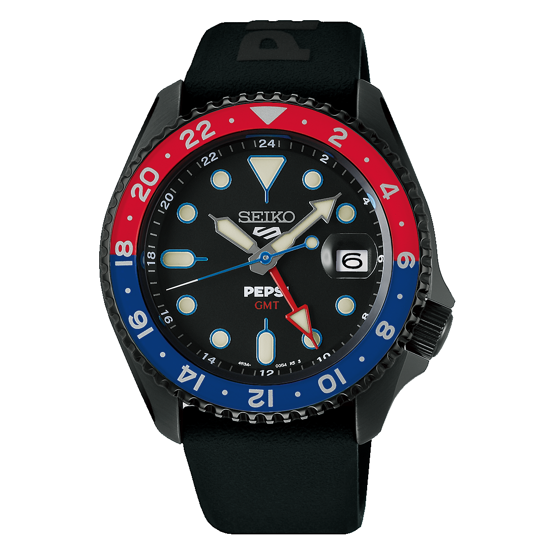Seiko 5 Sports X PEPSI Limited Edition in All-Black SSK047K1