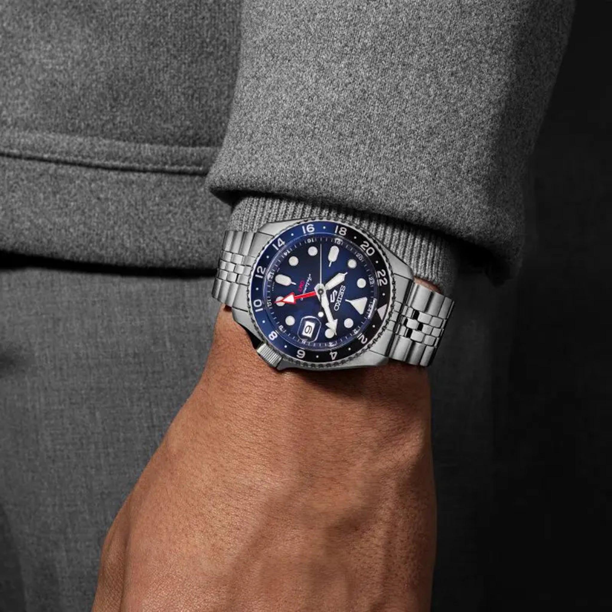 Seiko 5 Sports ‘Blueberry’ GMT Mens Watch SKX003K1