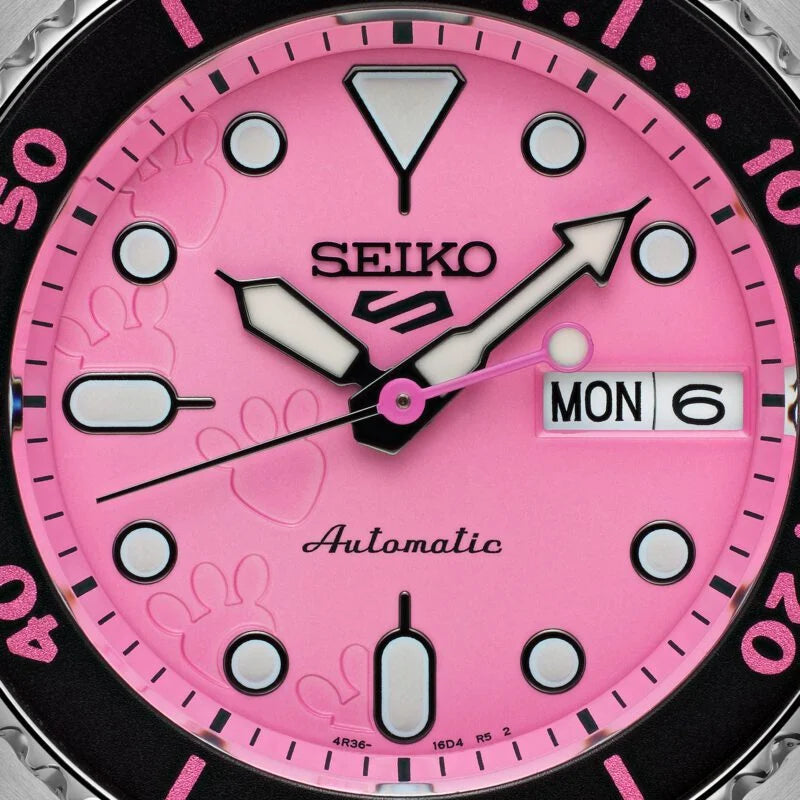 Seiko 5 Sports x Pink Panther LIMITED EDITION SRPM07K1