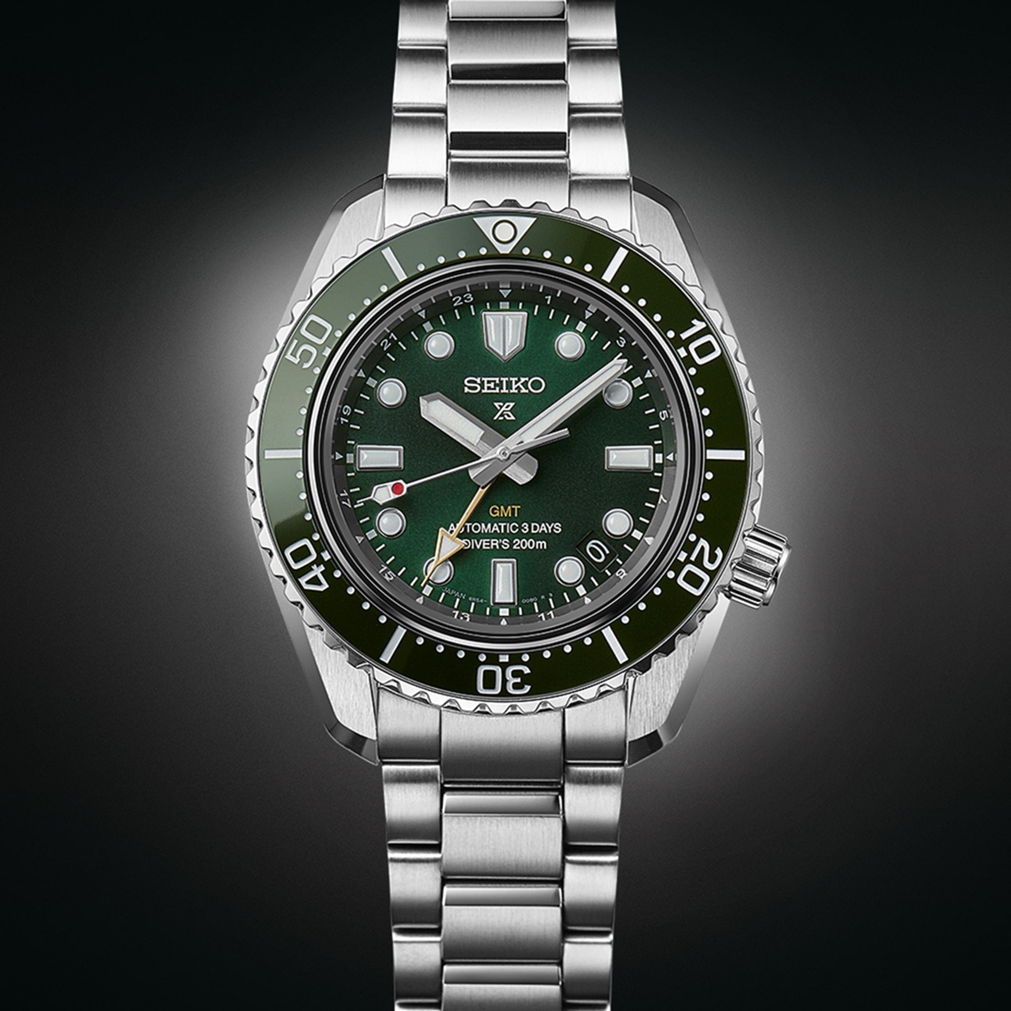 Seiko Prospex 1968 Heritage Diver’s GMT Watch ‘Marine Green’ SPB381J1