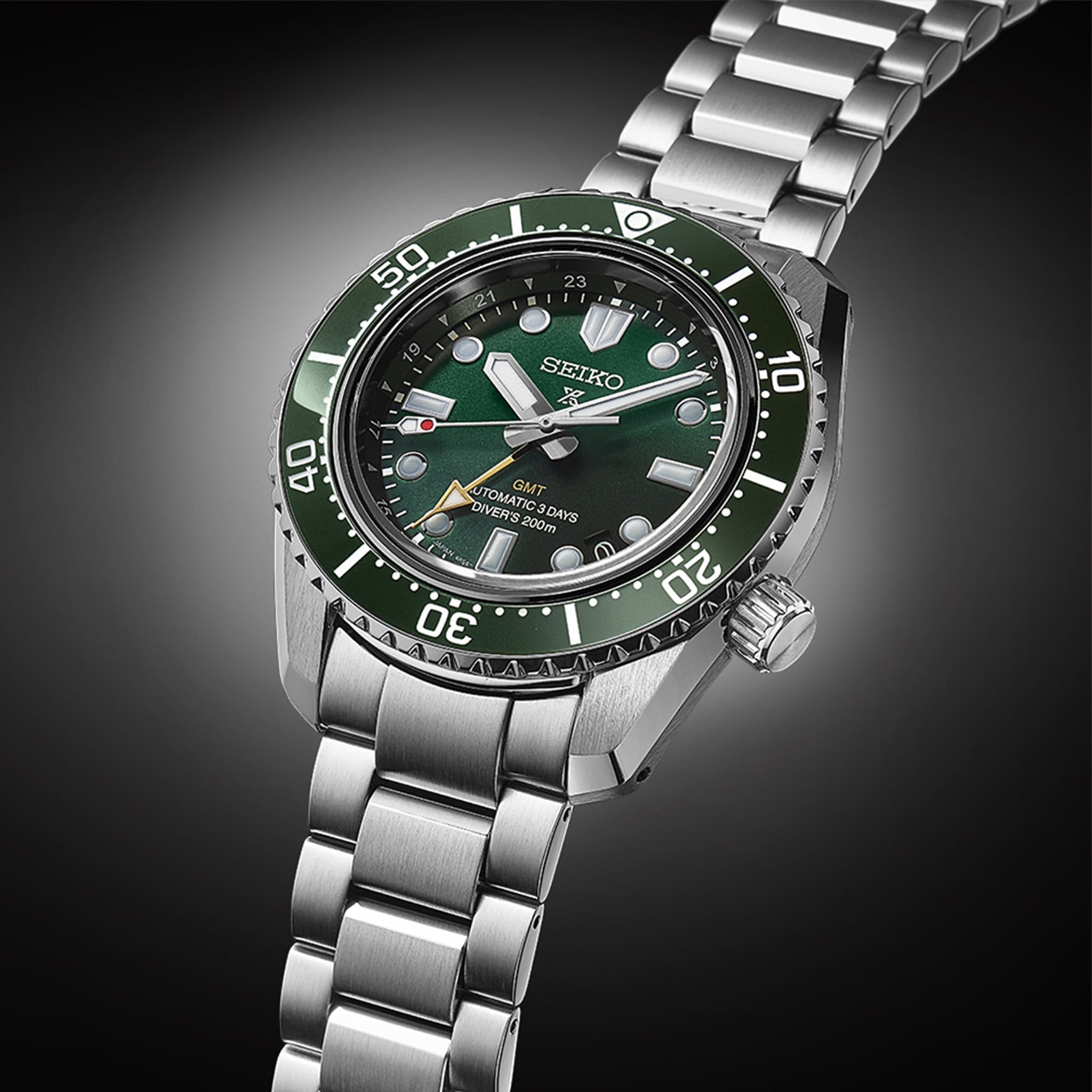 Seiko Prospex 1968 Heritage Diver’s GMT Watch ‘Marine Green’ SPB381J1