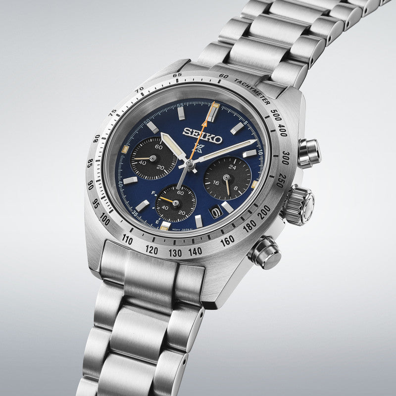 Seiko Prospex Speedtimer European Exclusive Limited Edition in Midnight Riviera Blue HBJ008P1