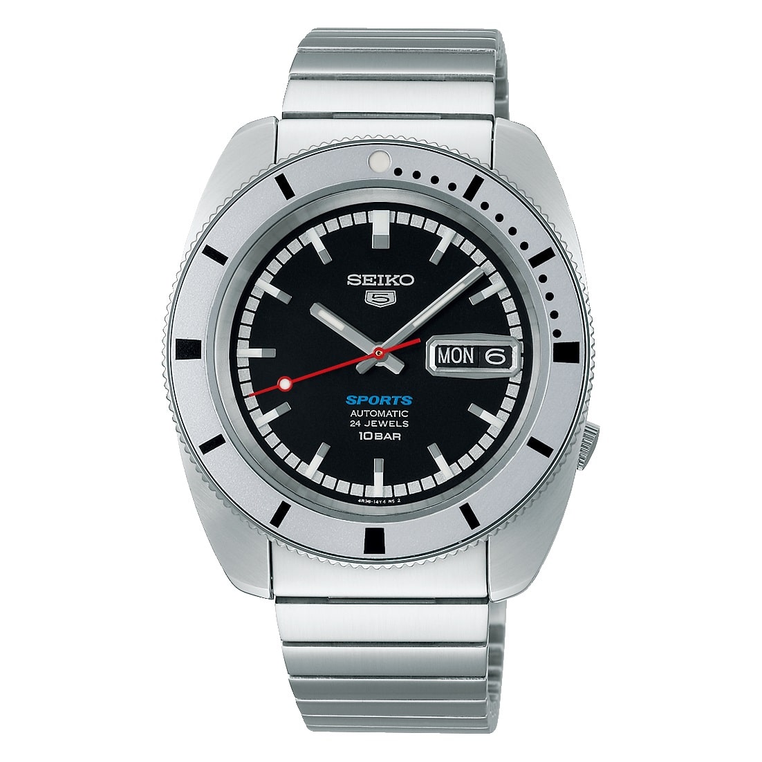 Seiko 5 Sports ‘Pepper Black’ 1968 Recreation Limited Edition Watch SRPL05K1