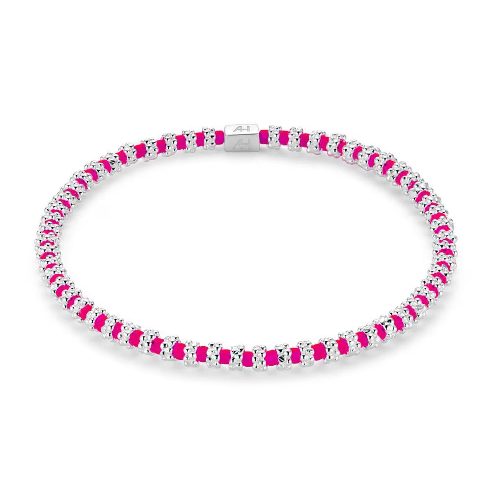 Annie Haak Mini Ria Silver Bracelet – Pink