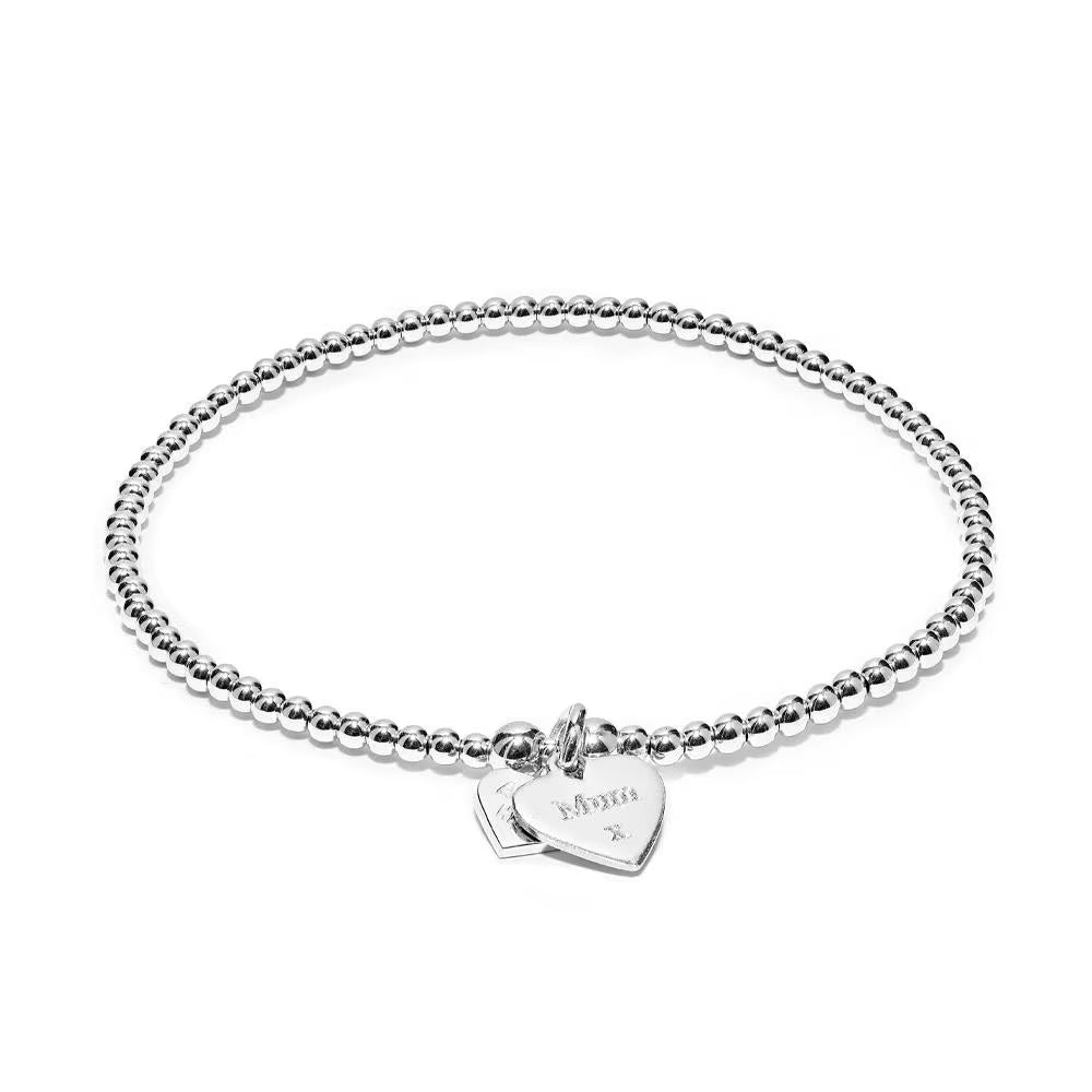 Annie Haak Santeenie Silver Charm Bracelet – Flower & Mum