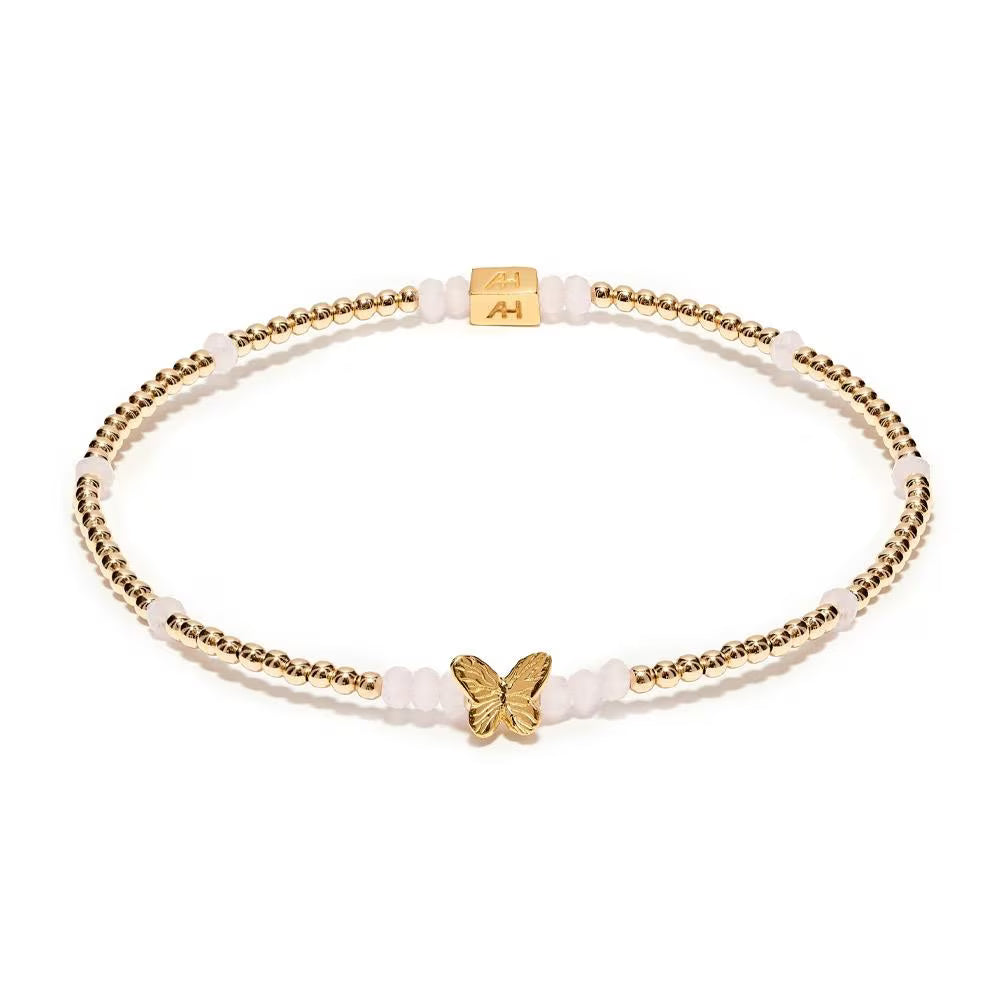 Annie Haak Sweet Pea Gold Plated Bracelet – Butterfly Charm
