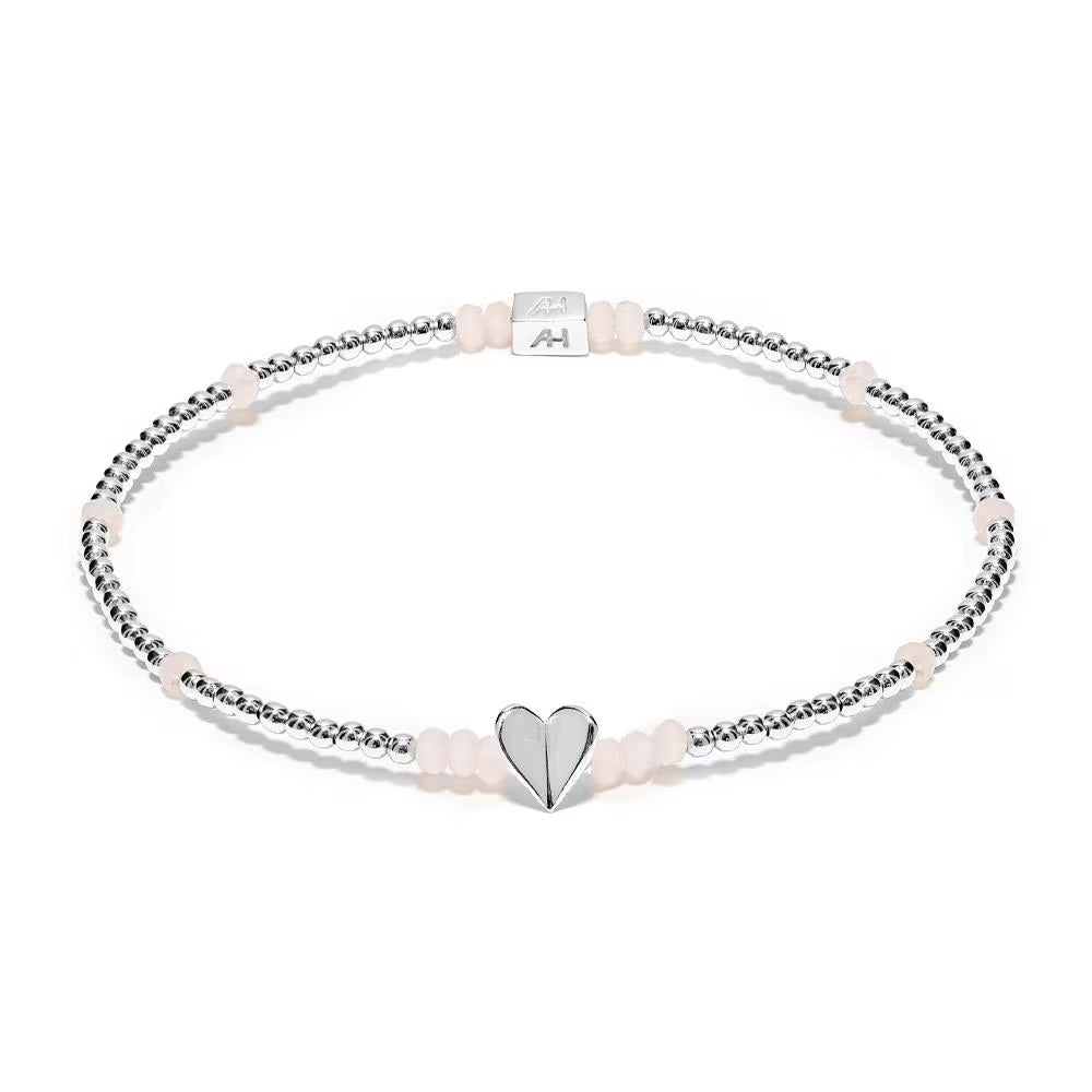 Annie Haak Sweet Pea Silver Bracelet – Heart Charm