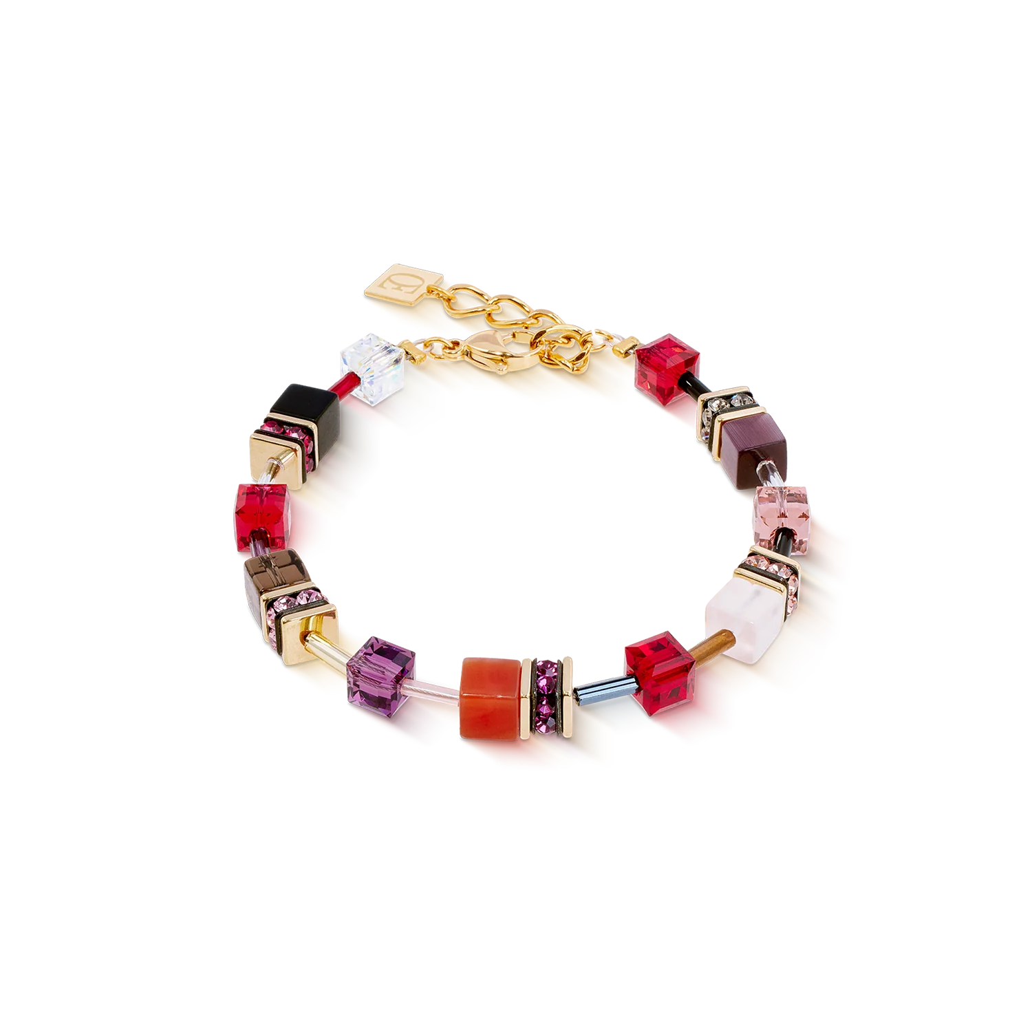 Shop the Coeur De Lion GeoCUBE® Iconic Precious Festive Red Bracelet