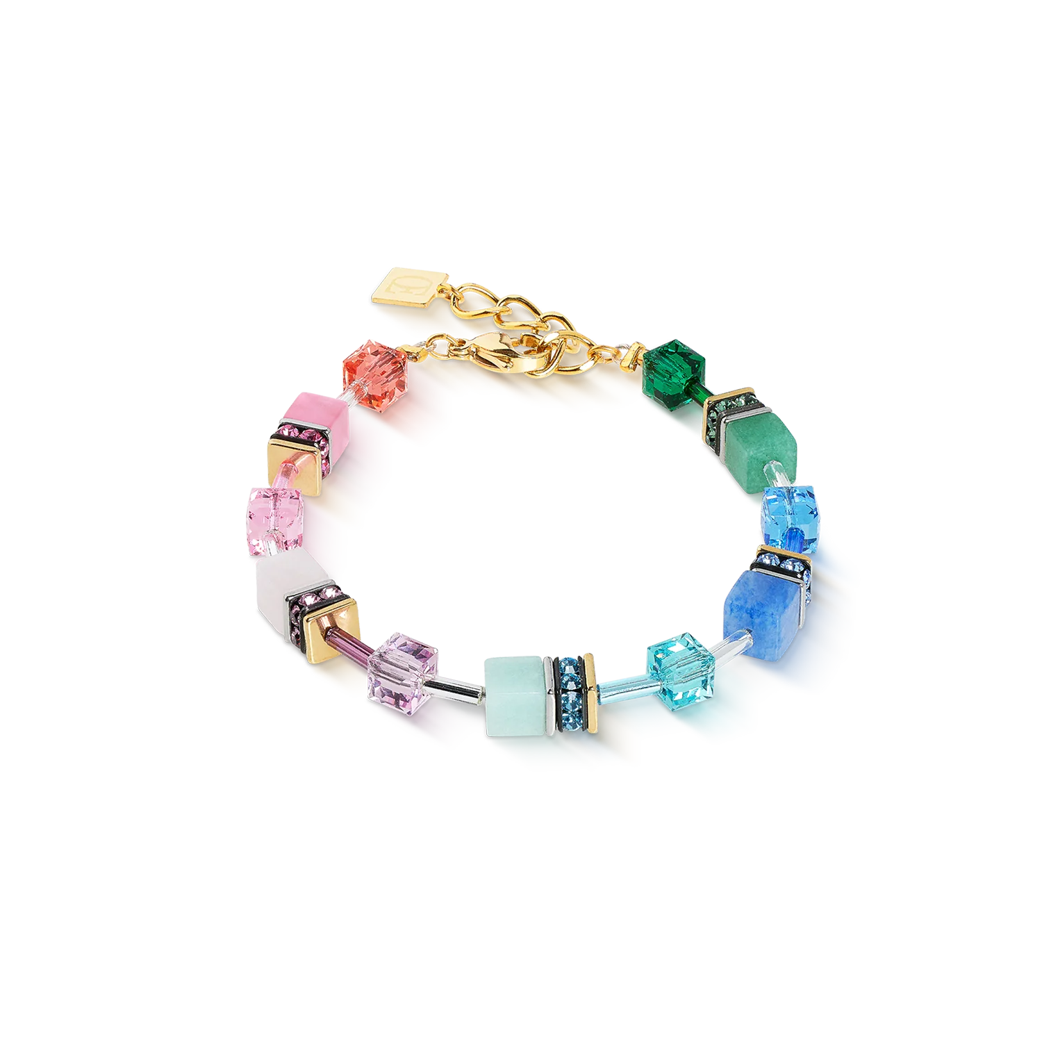 Coeur De Lion GeoCUBE® Iconic Precious Rainbow Bracelet