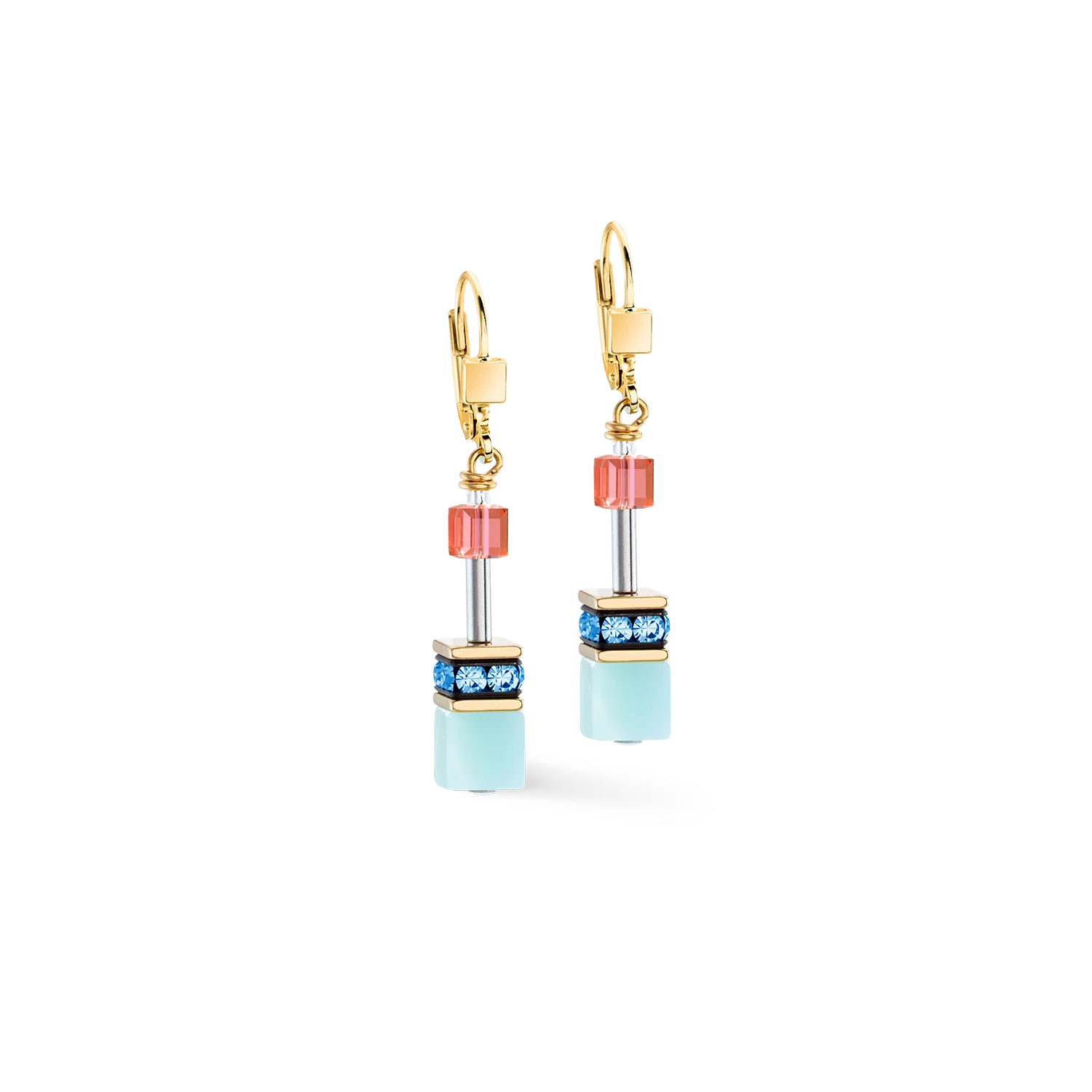Coeur De Lion GeoCUBE® Iconic Precious Earrings Rainbow