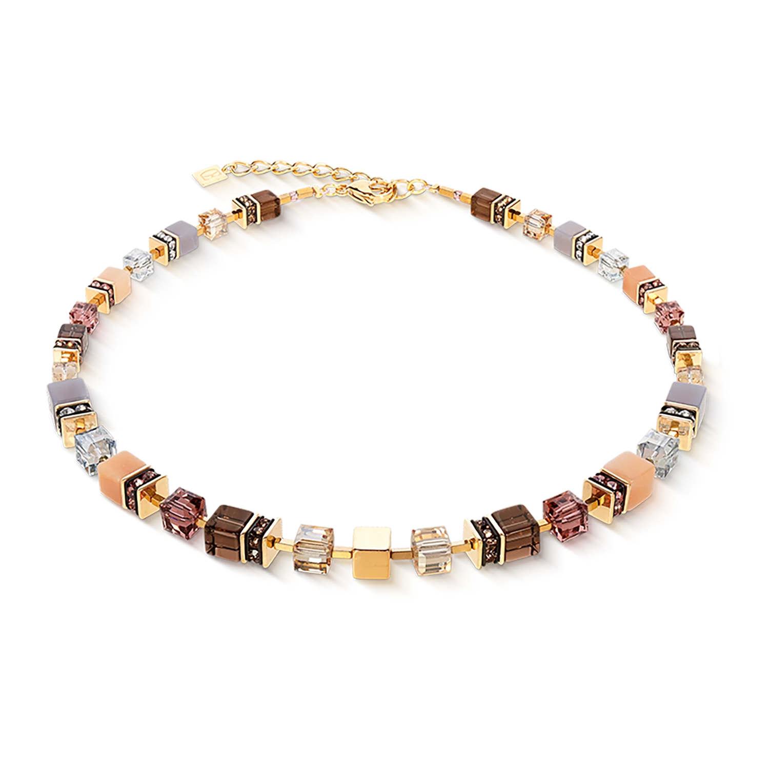 Coeur de Lion GeoCUBE® Precious Statement Golden Blush Necklace