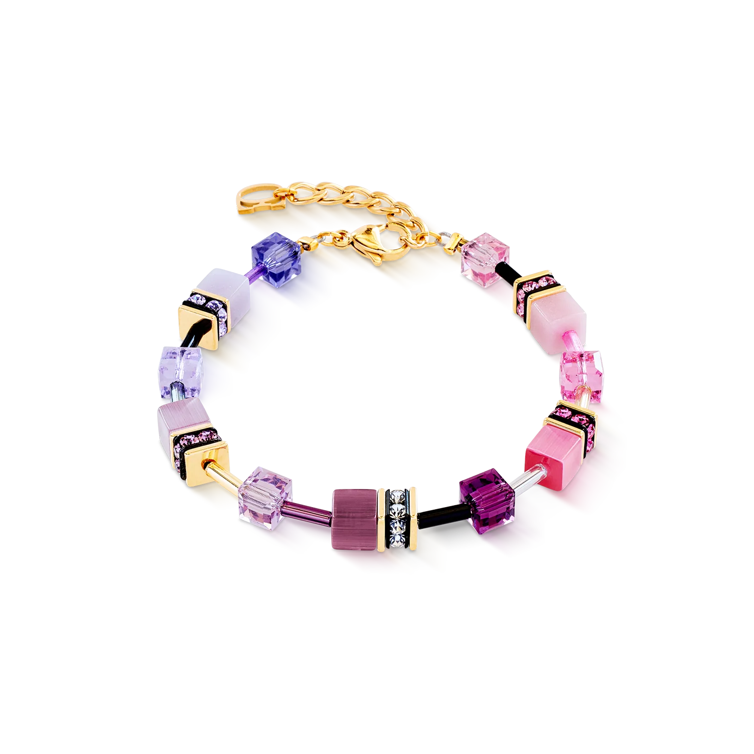 Coeur De Lion GeoCUBE® Iconic Pink-Lilac Bracelet