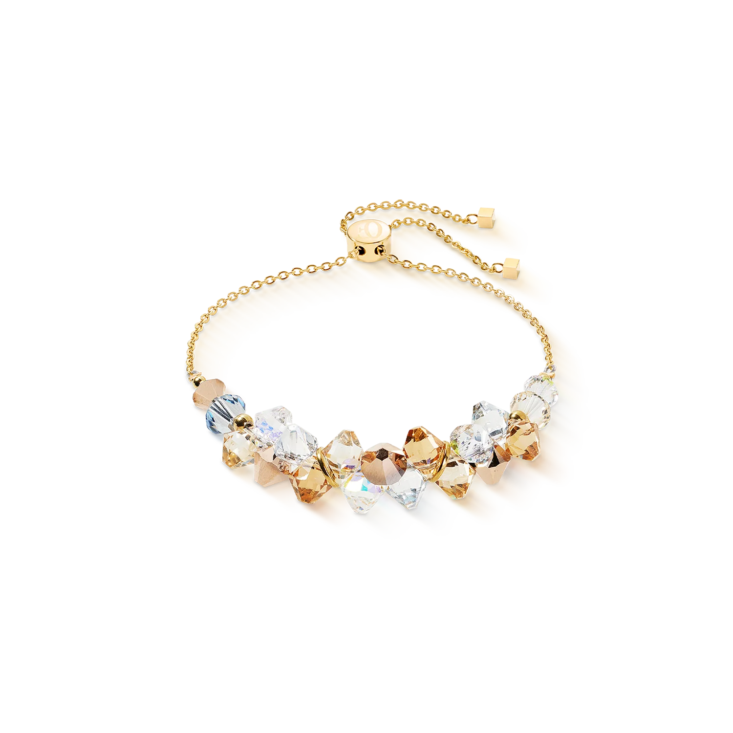 Coeur De Lion Dancing Crystals Gold-Beige Bracelet